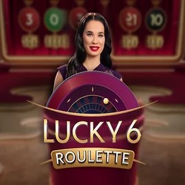 Lucky 6 Roulette online game logo by Pragmatic Play on dublinbetcasinoo.fr